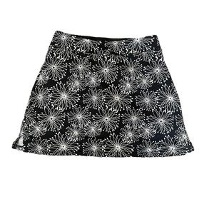 Black and White Preppy Mini Skirt